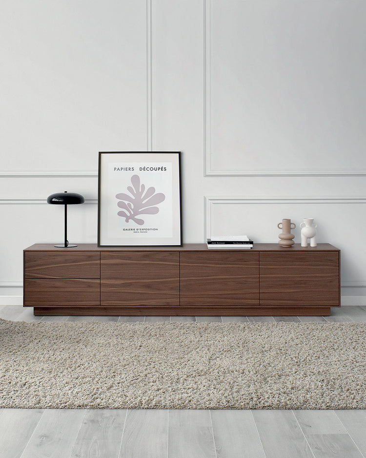 Aren TV cabinet in light walnut