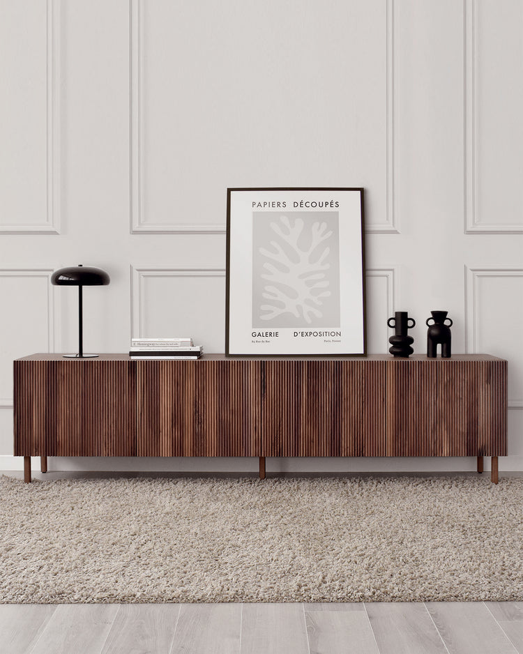 Egil TV cabinet in natural walnut