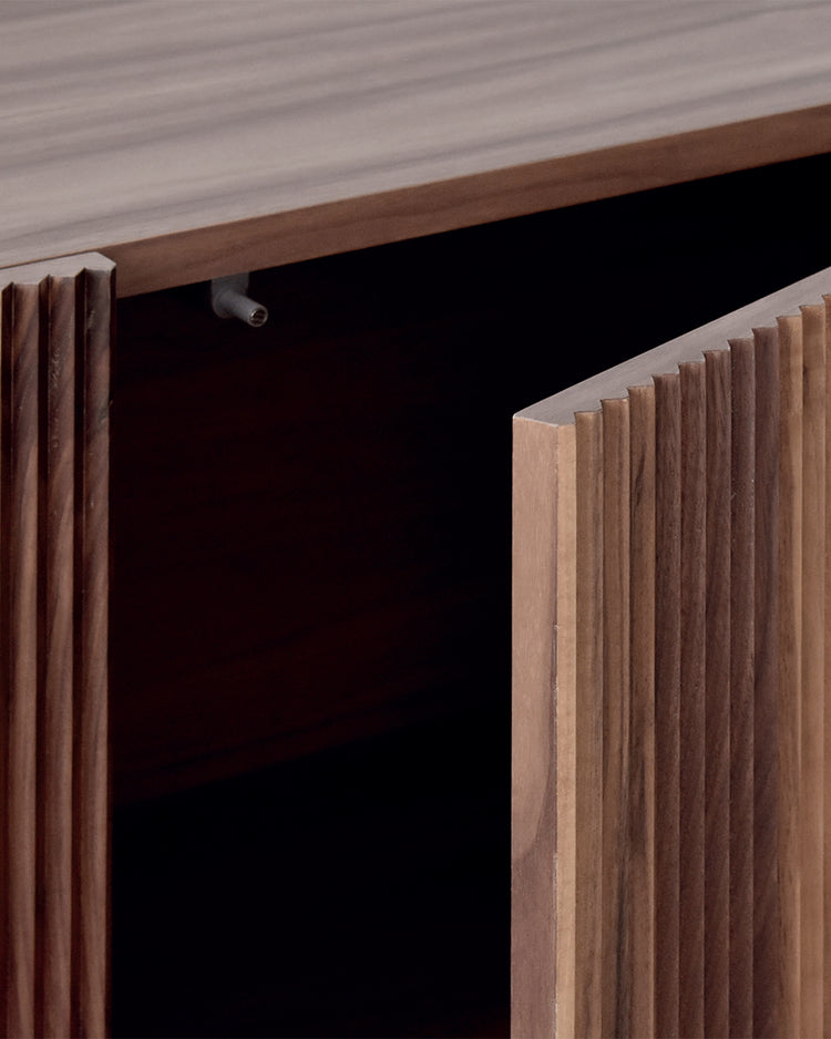 Egil TV cabinet in natural walnut