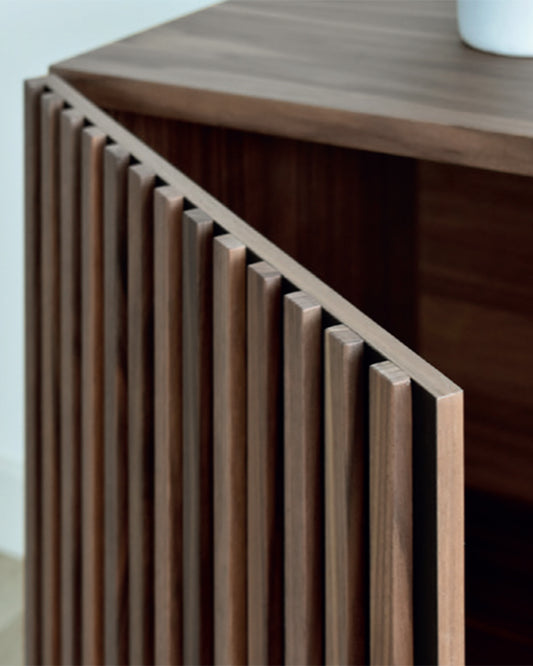 Erik TV cabinet in natural walnut