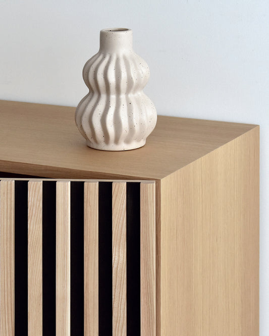 Erik TV cabinet in natural oak