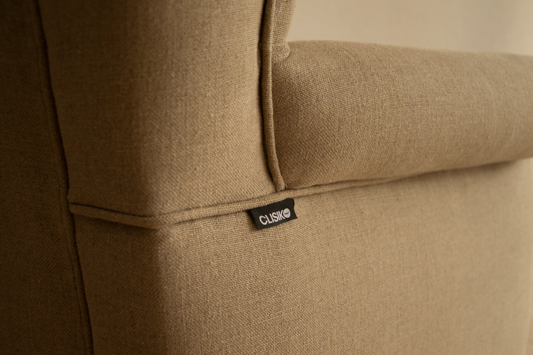 Butaca clásica Victoria, lino natural 100%