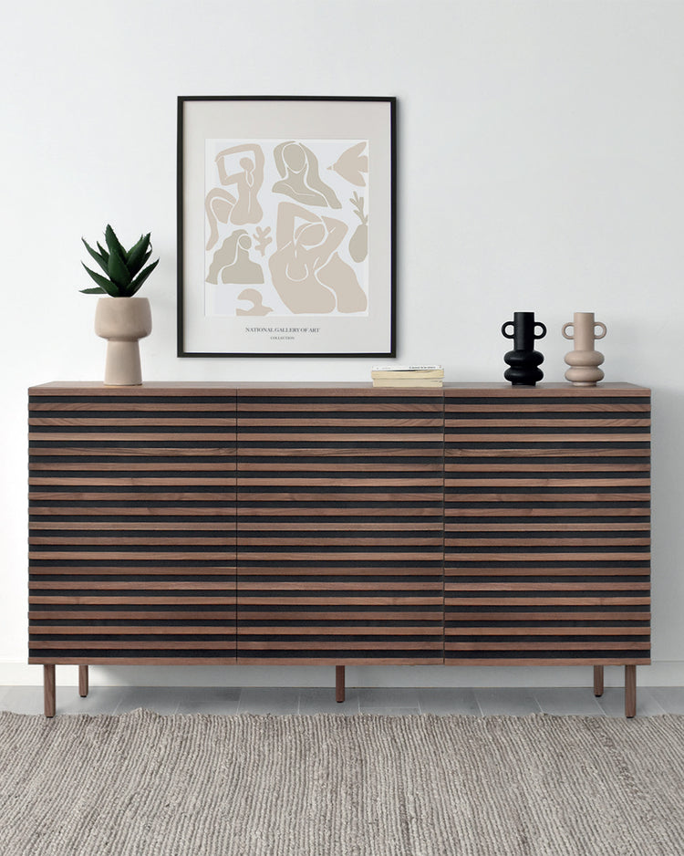 Haakon sideboard in light walnut wood
