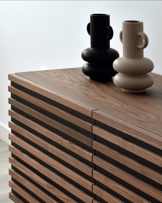 Haakon sideboard in light walnut wood