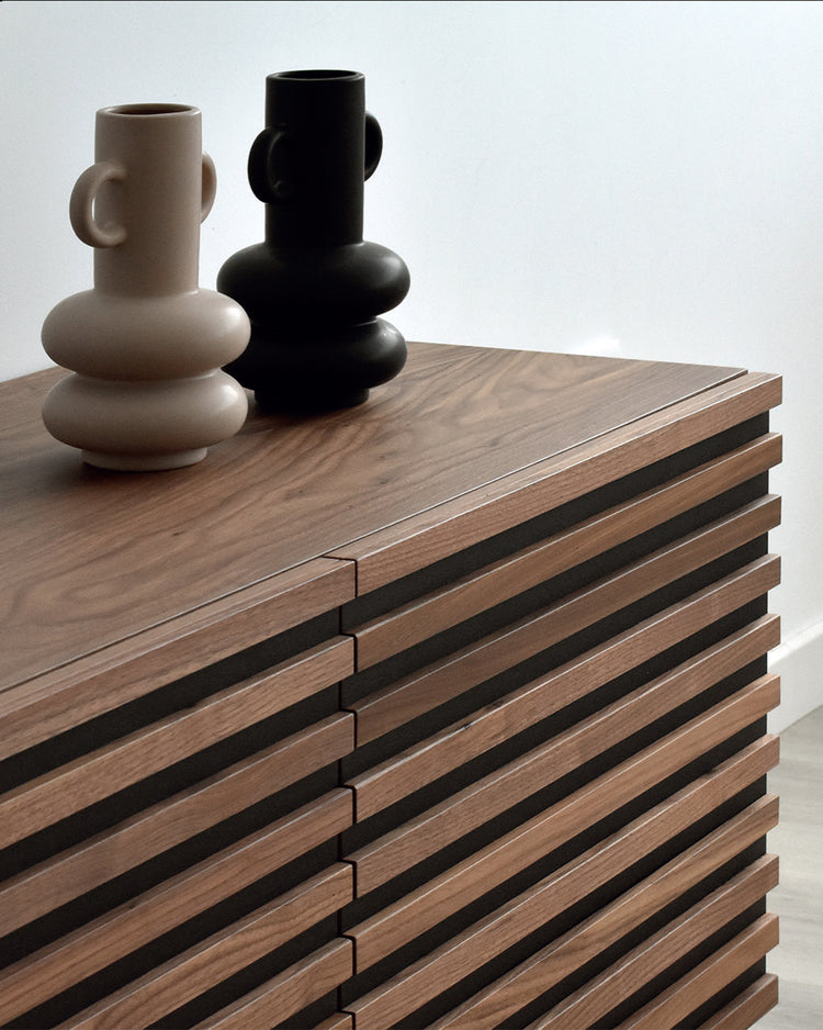 HAAKON TV cabinet in natural walnut