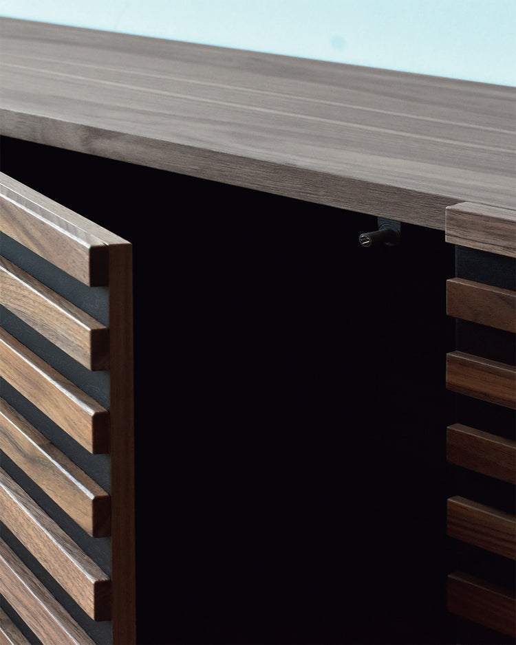 HAAKON TV cabinet in natural walnut