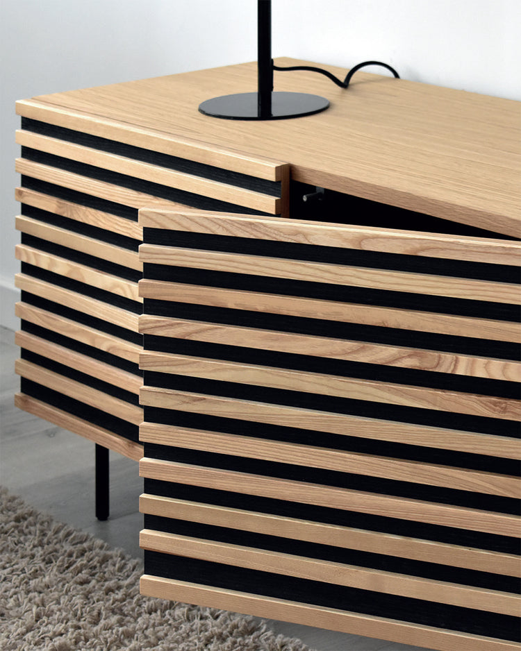 HAAKON TV cabinet in natural oak