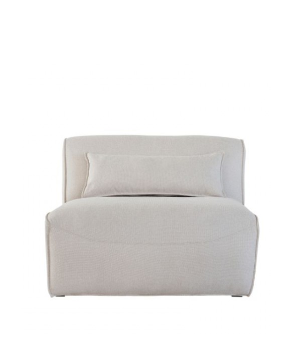 Vicio sofa, 1-seater module, upholstered in creta cream fabric, 98 cm
