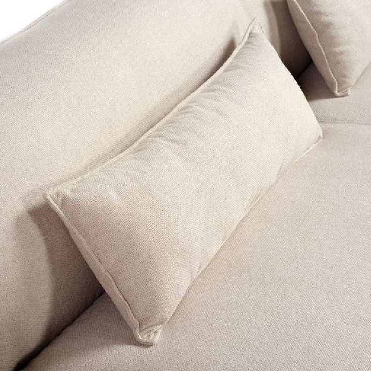 Vicio sofa, 2-seater module, upholstered in cream-colored creta fabric, 190 cm