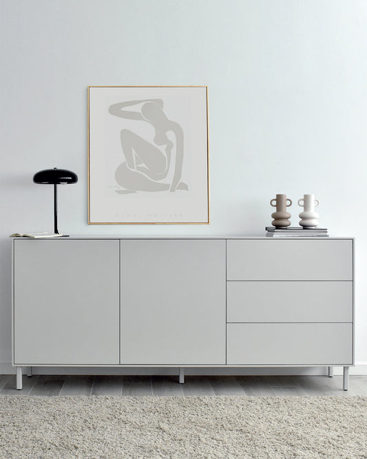 AREN sideboard in off-white lacquer