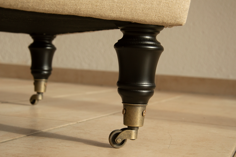 Butaca clásica Victoria, lino natural 100%