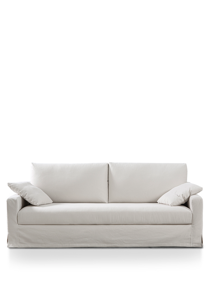 Algaida sofa, 3 seats, removable cover, upholstered in linen-cotton fabric, 200cm