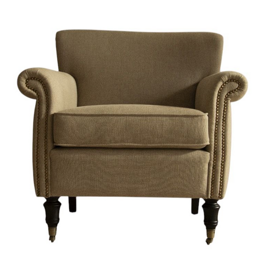 Butaca clásica Victoria, lino natural 100%