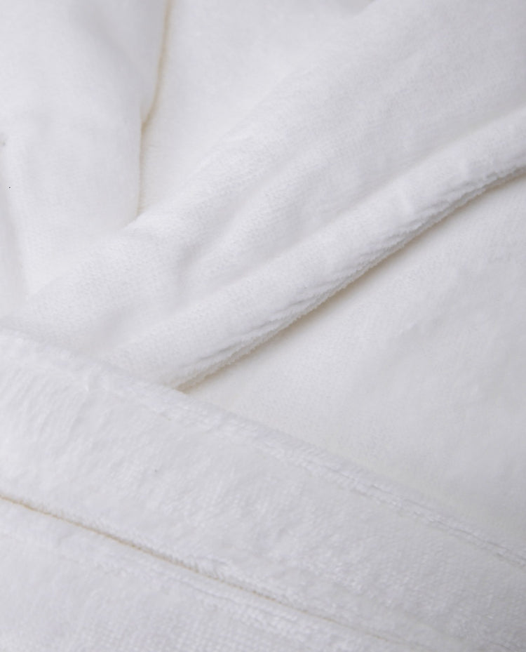 White VELOUR Bathrobe