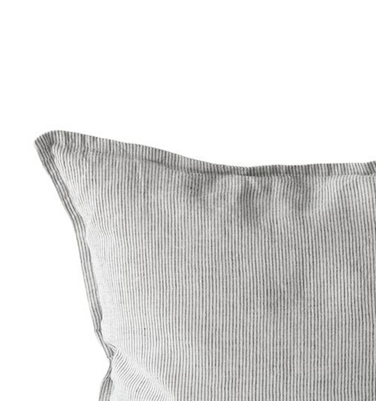 Kira cushion cover 50x50 cm grey white stripes