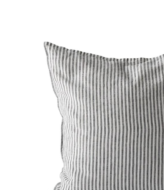 Kira cushion cover 50x50 cm grey white stripes
