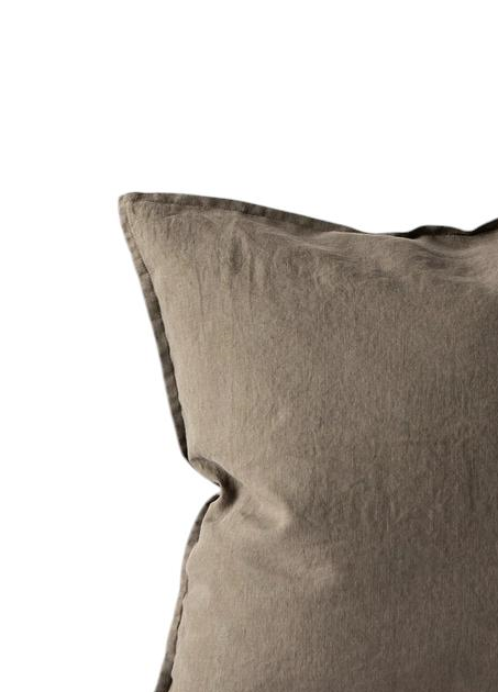 Kira cushion cover 50x50 cm plain tan brown
