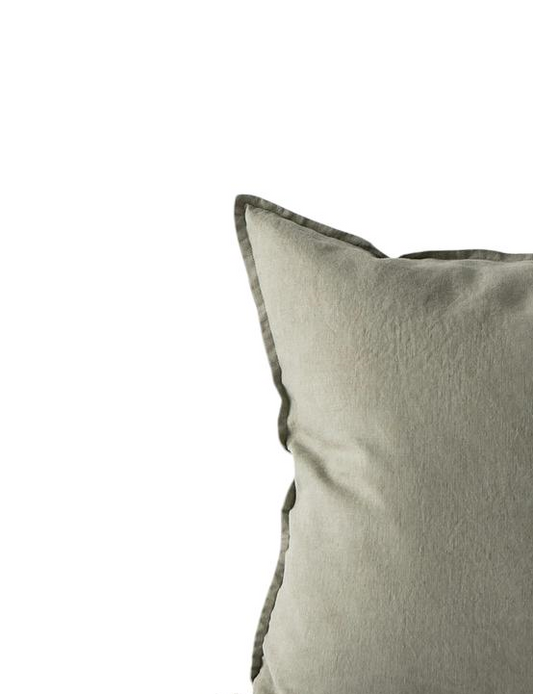 Kira cushion cover 50x50 cm plain green