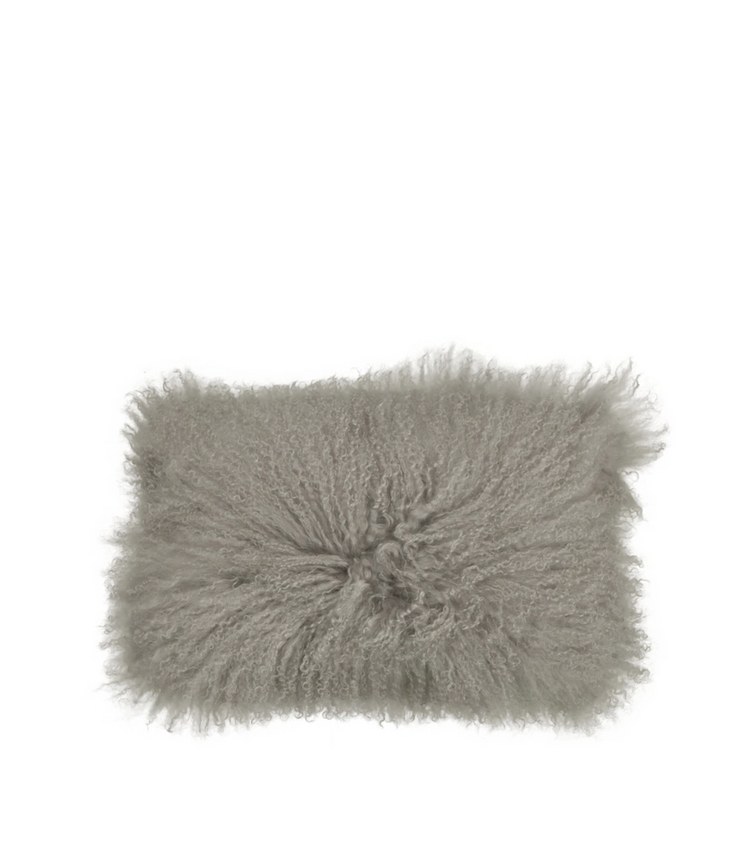 GENG Tibetan Sheepskin Pillow 30x50cm Taupe