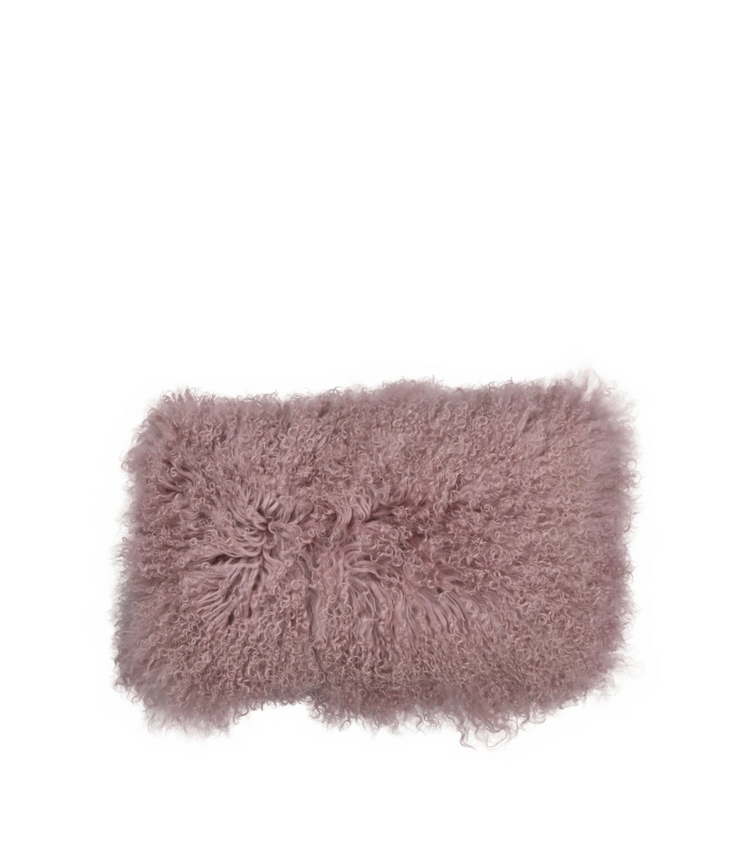 GENG Tibetan Sheepskin Pillow 30x50cm Pink