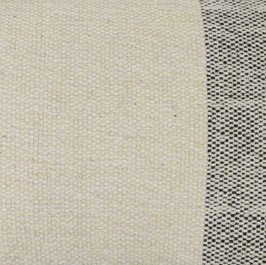 Isa cushion 60x40, white and grey