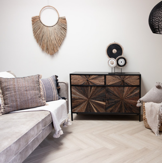 Gisele 45x45 cushion, toasted grey