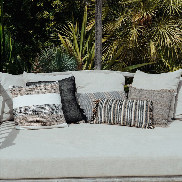 Gisele 45x45 cushion, toasted grey