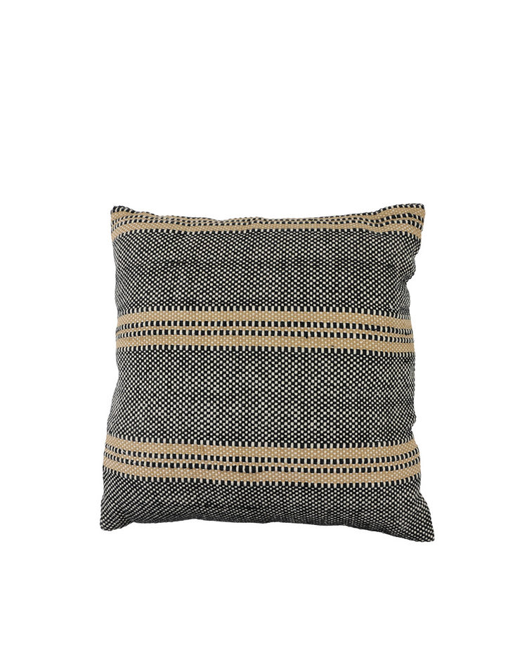 Yves cushion 45x45, black and beige