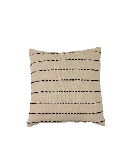 45x45 Stripe cushion, tan