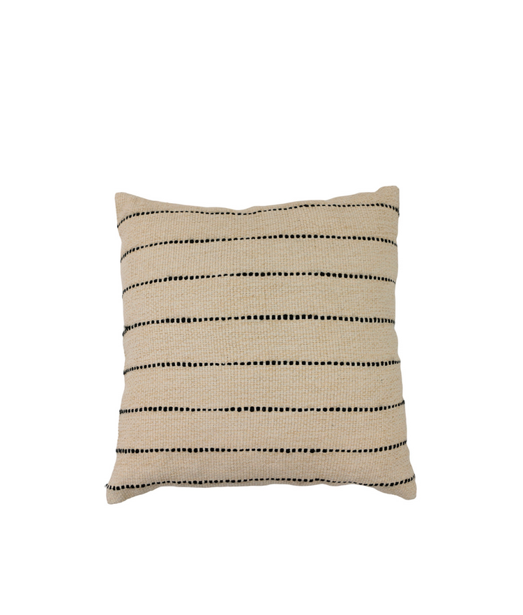 45x45 Stripe cushion, tan