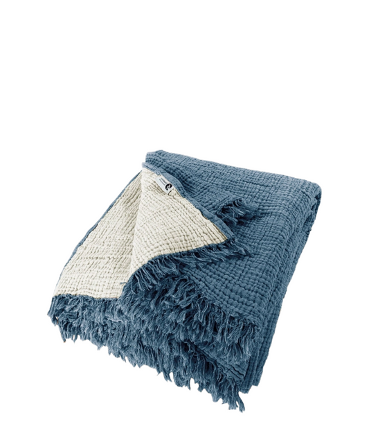 Quilt and cotton blanket with queen-size gauze or muslin MUSLIN MARINO