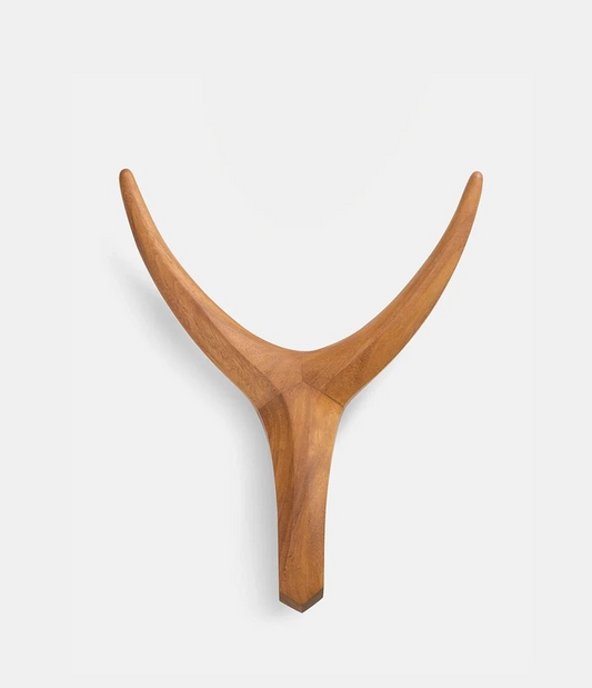 NGUNI clear iroko head, animal head, wall decoration, handmade