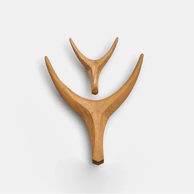 NGUNI clear iroko head, animal head, wall decoration, handmade