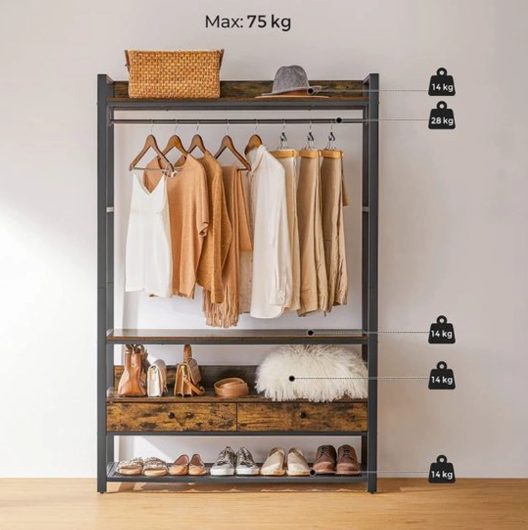 Armario Nancy's Jaffa, perchero industrial