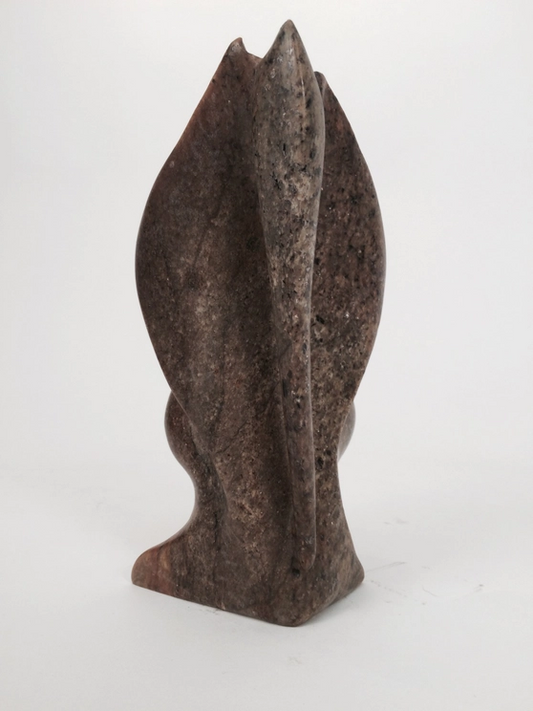 Serpentine stone elephant figure