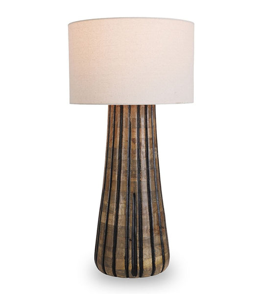Forest black wooden table lamp HIGH