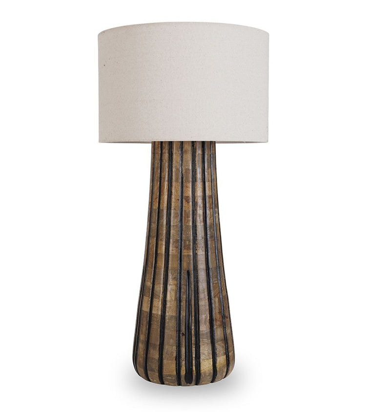 Forest black wooden table lamp HIGH