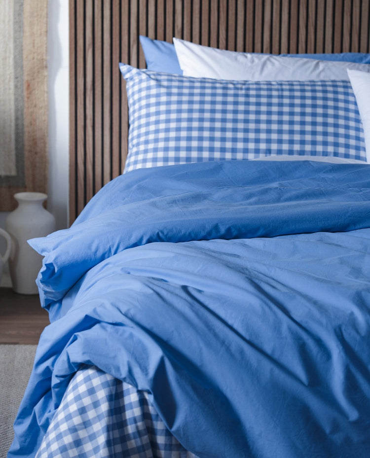 COTTON 200 thread count duvet cover Blue