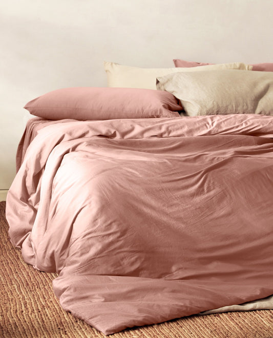 SAHARA Matte Pink Duvet Cover