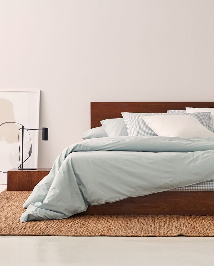 COTTON 200 thread count Aqua Duvet Cover