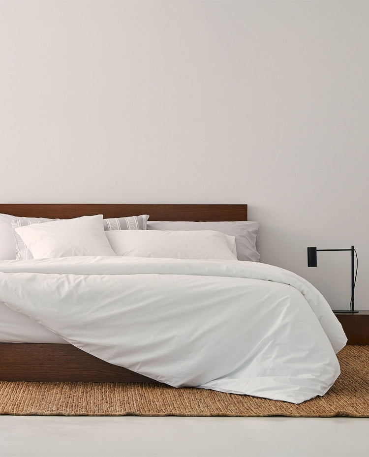 COTTON 200 thread count duvet cover White