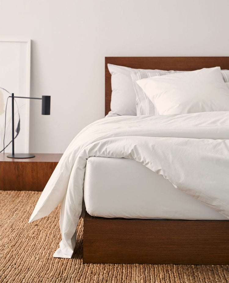 COTTON 200 thread count duvet cover White