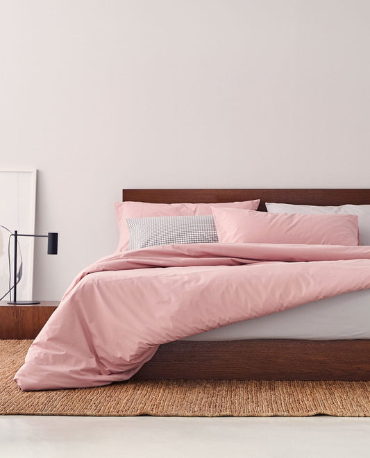 COTTON 200 thread count duvet cover Pink