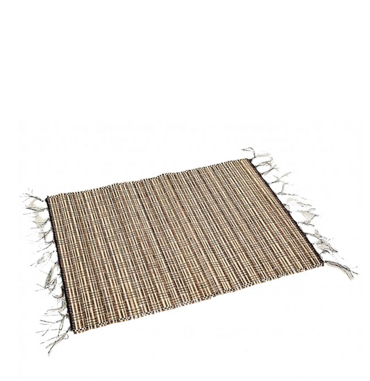 Mantel Individual COCO Palitos de Coco natural/negro 4 UDS.