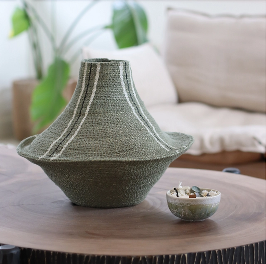 OULAD Decorative Handmade Seagrass Vase 36XH31CM