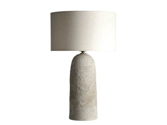 Armona Tambor, lámpara de mesa hecha a mano, hormigón
