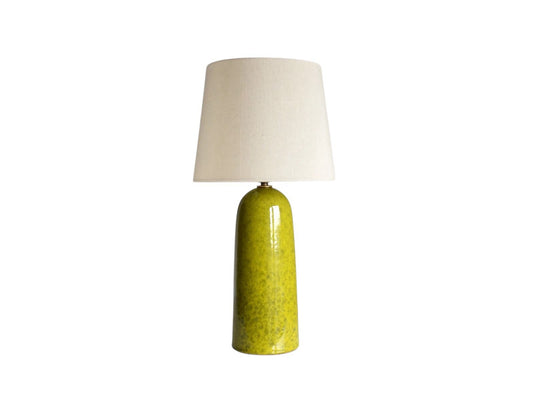 Armona Cónico, lámpara de mesa hecha a mano, verde