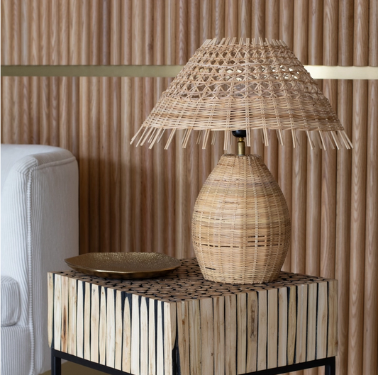 JOYCE natural rattan lamp woven 40x45 diameter