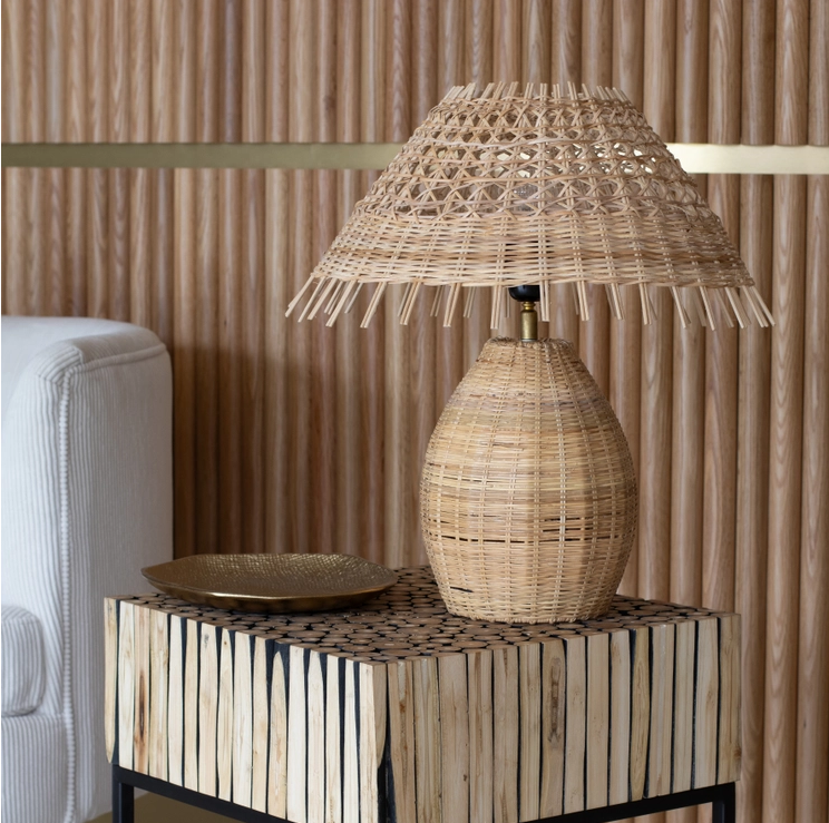 JOYCE natural rattan lamp woven 40x45 diameter