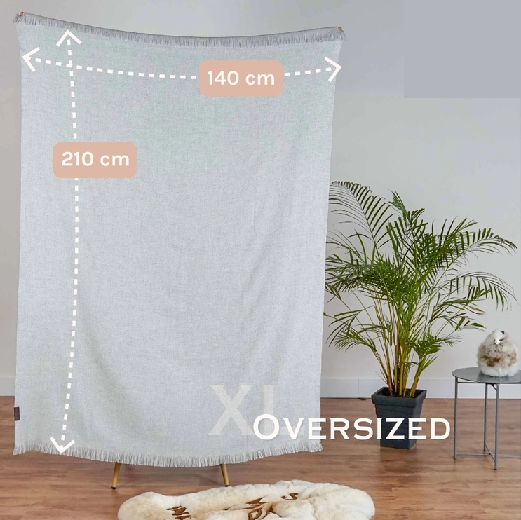XL Alpaca Blankets - Elegant Grey